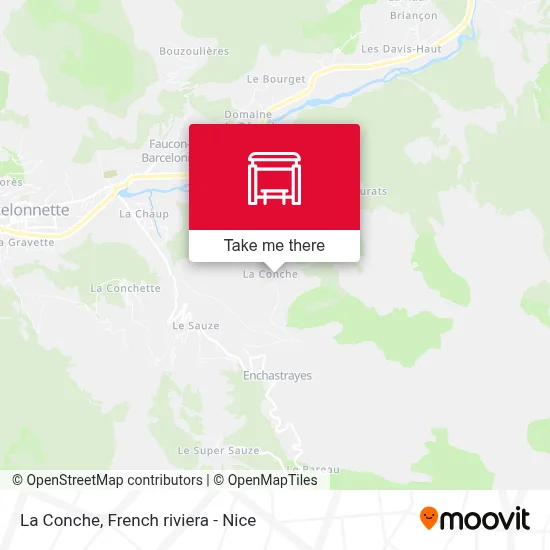 La Conche map