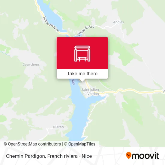 Chemin Pardigon map