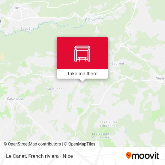 Le Canet map