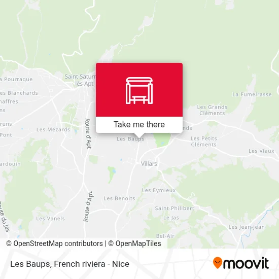 Les Baups map
