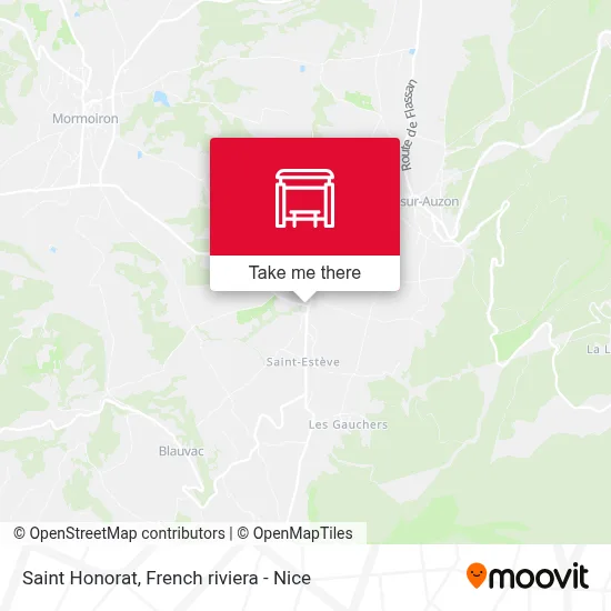 Saint Honorat map