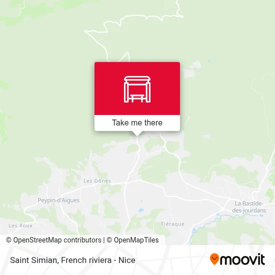 Mapa Saint Simian