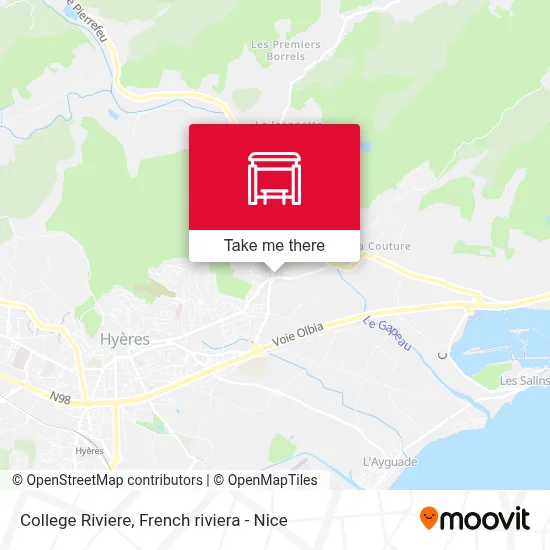 College Riviere map