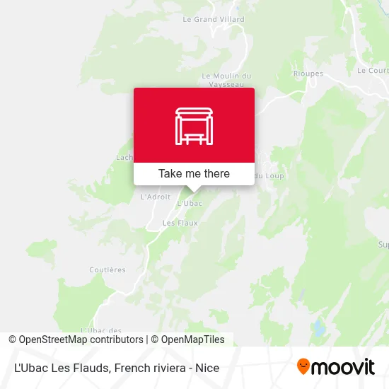L'Ubac Les Flauds map