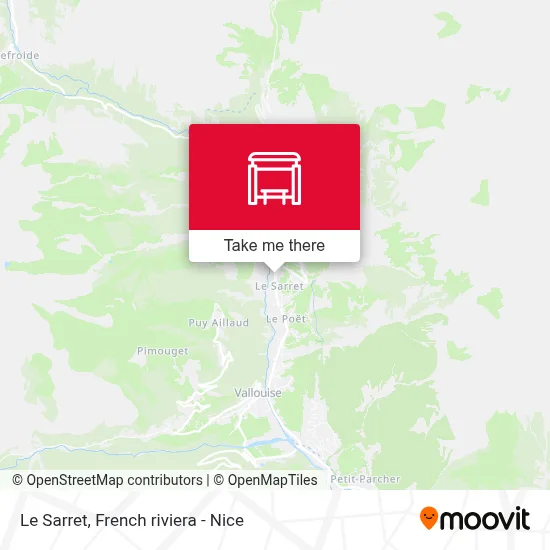 Le Sarret map