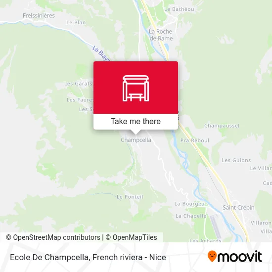 Ecole De Champcella map