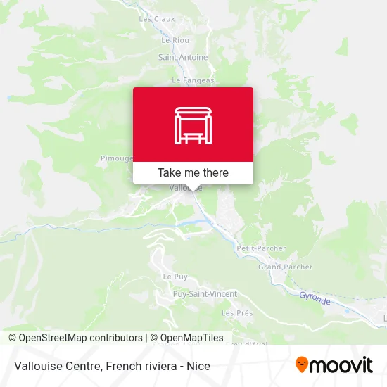 Vallouise Centre map