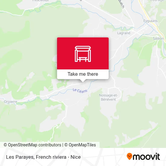 Les Parayes map