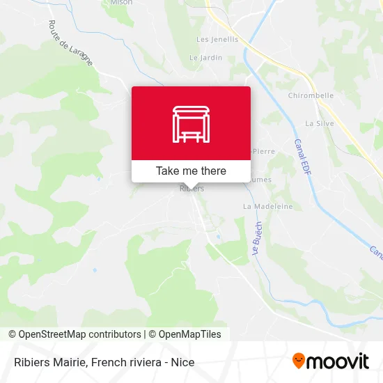 Mapa Ribiers Mairie