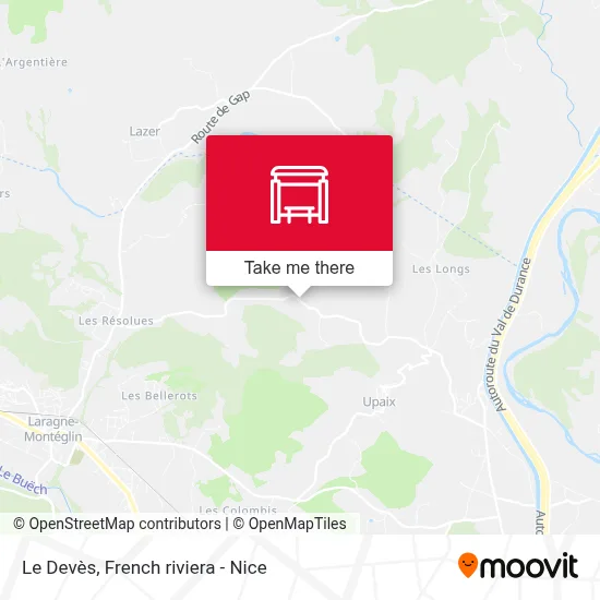 Le Devès map