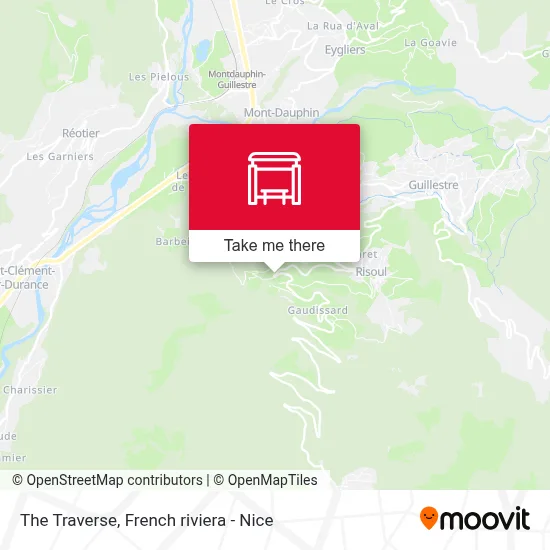 La Traverse map