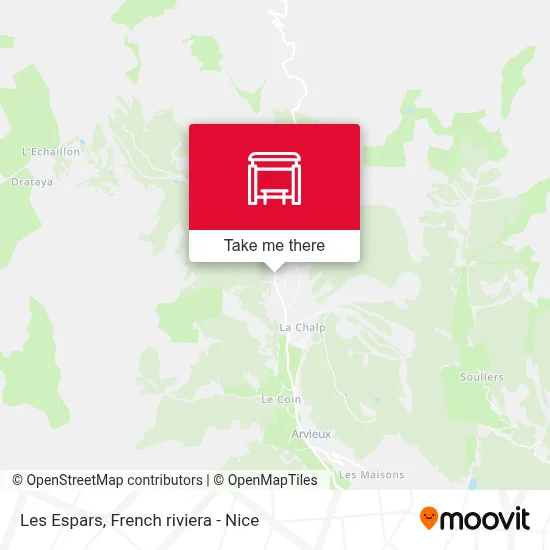 Les Espars map