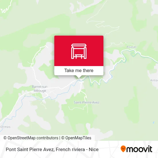 Pont Saint Pierre Avez map
