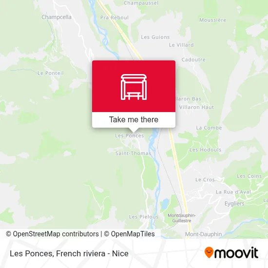 Les Ponces map