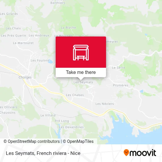Les Seymats map