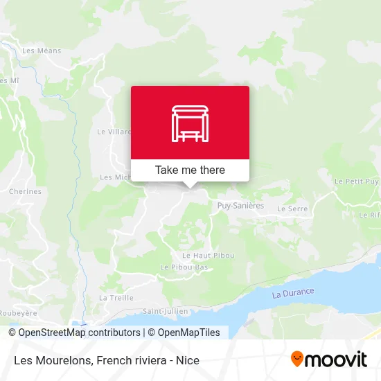 Les Mourelons map