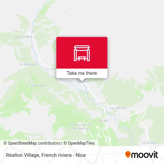 Réallon Village map
