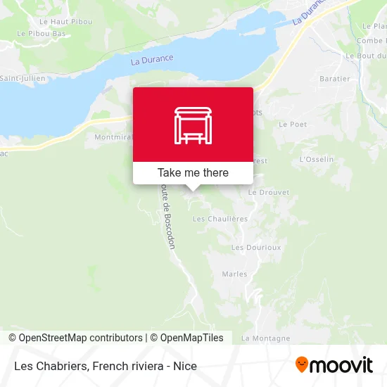 Mapa Les Chabriers