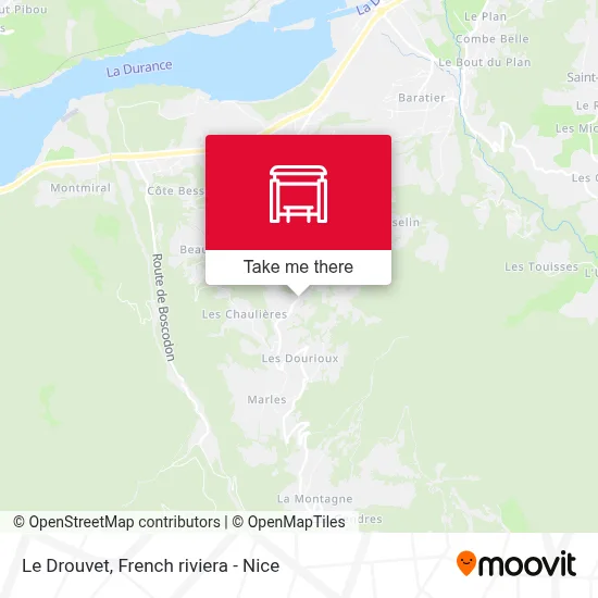 Le Drouvet map