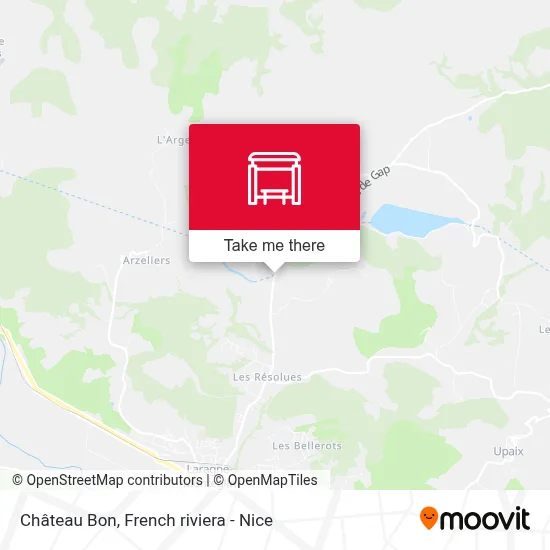 Château Bon map