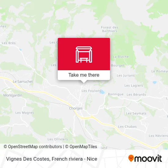Vignes Des Costes map