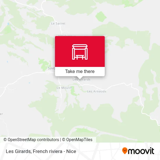 Les Girards map