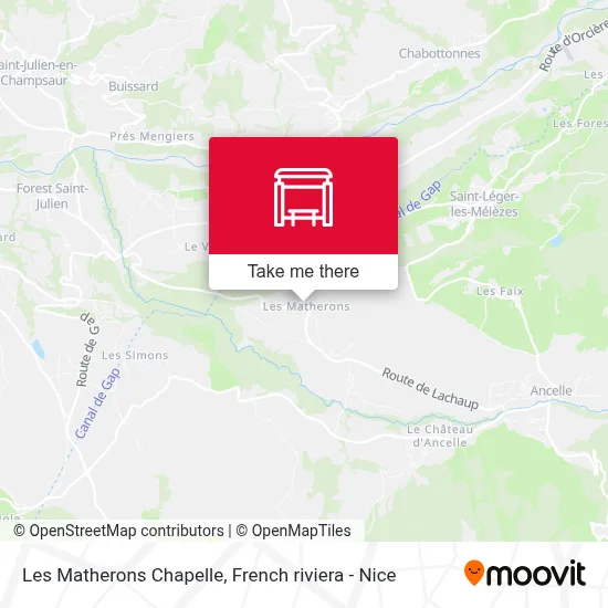 Les Matherons Chapelle map