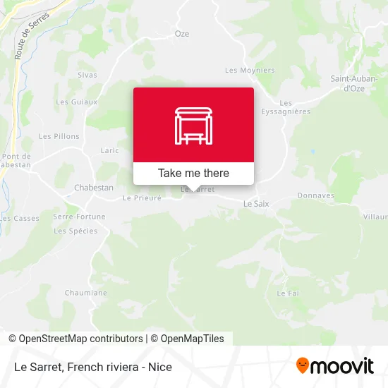 Le Sarret map