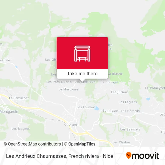 Mapa Les Andrieux Chaumasses