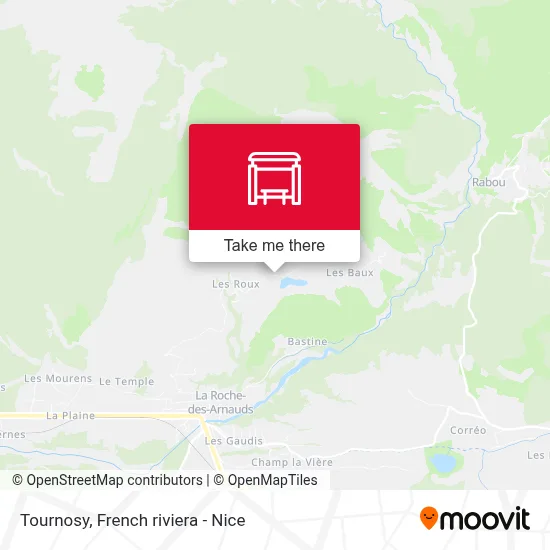 Tournosy map