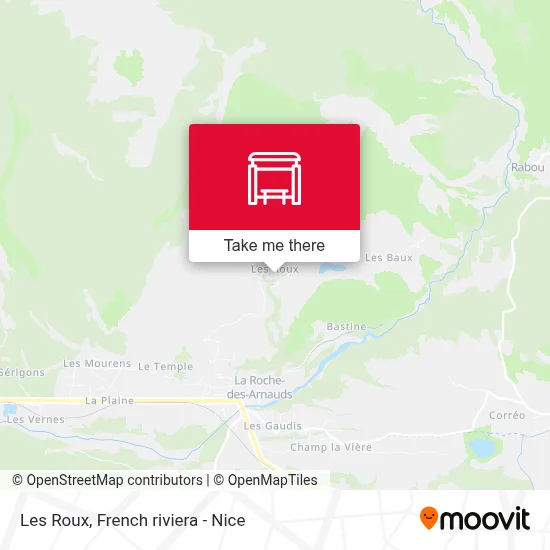 Les Roux map
