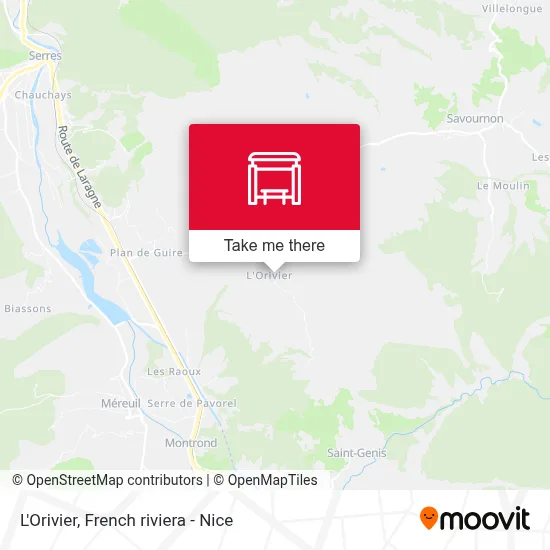 L'Orivier map