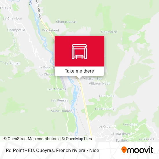 Mapa Rd Point - Ets Queyras