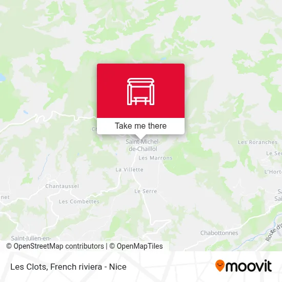 Les Clots map