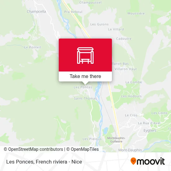 Les Ponces map