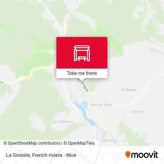 La Gineste map