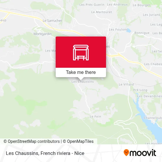 Mapa Les Chaussins