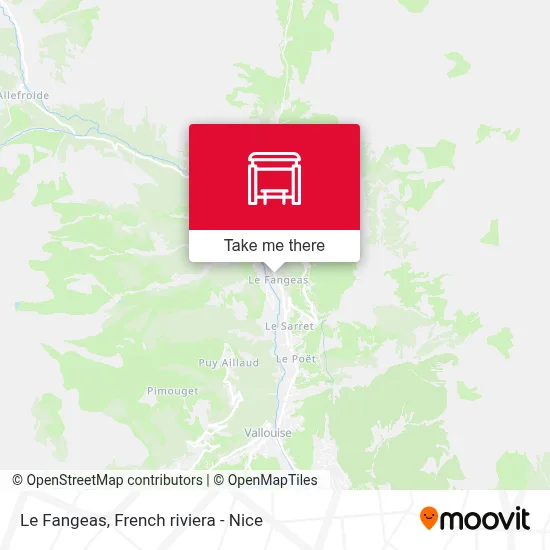 Le Fangeas map