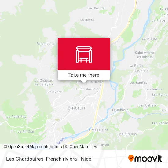 Mapa Les Chardouires
