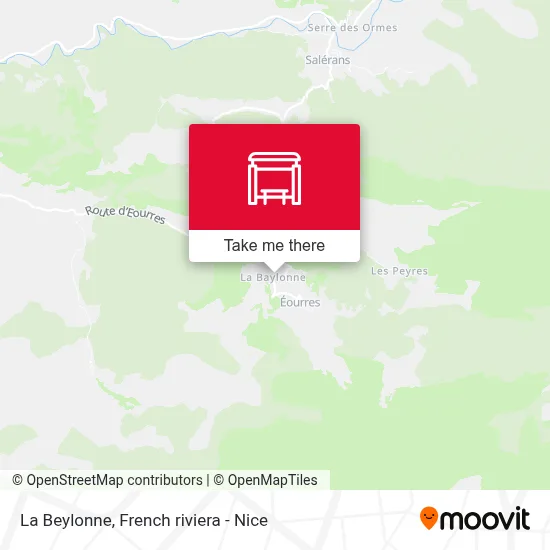 La Beylonne map