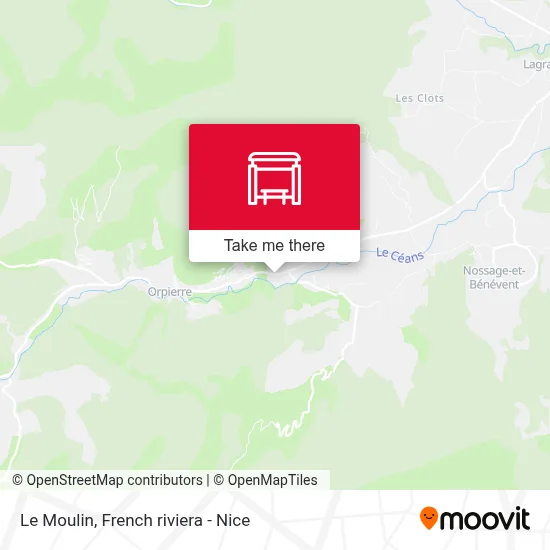 Le Moulin map