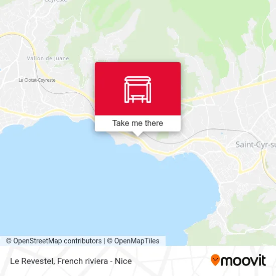 Le Revestel map
