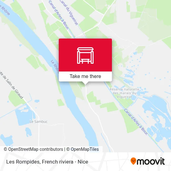 Les Rompides map