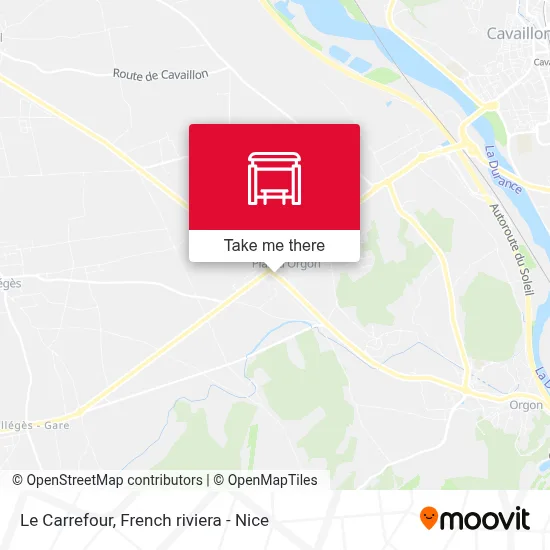 Le Carrefour map