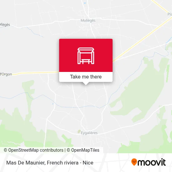 Mas De Maunier map
