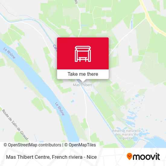 Mas Thibert Centre map