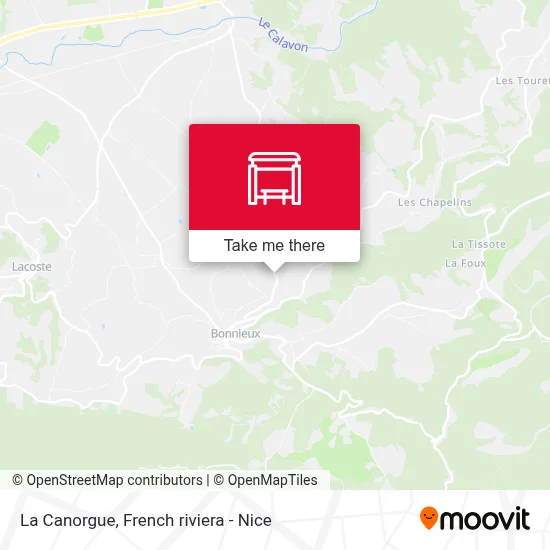 La Canorgue map