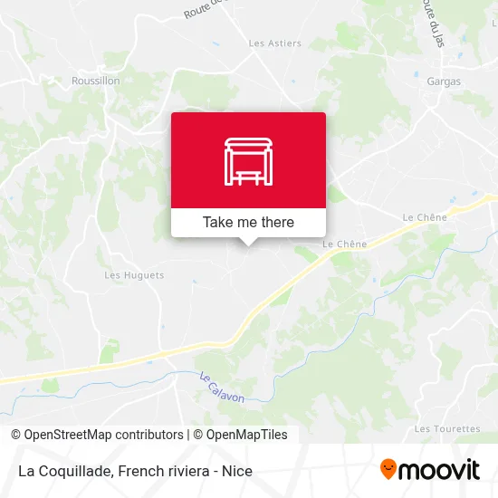 La Coquillade map