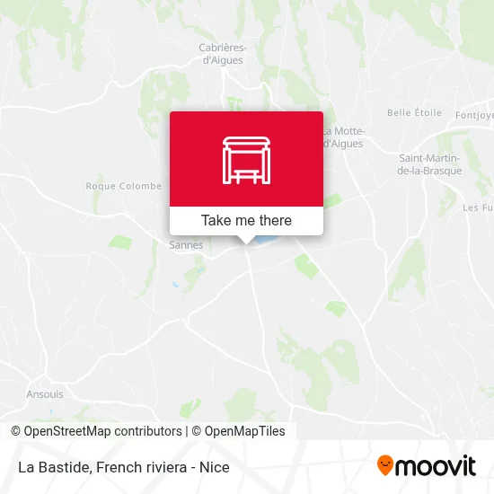 La Bastide map