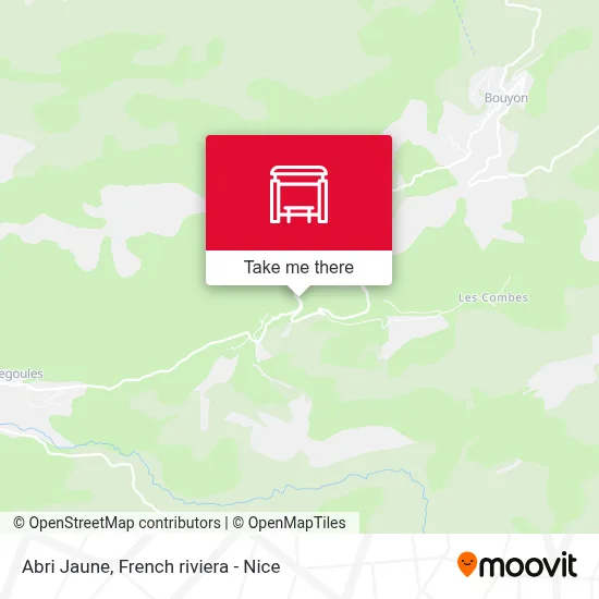 Abri Jaune map